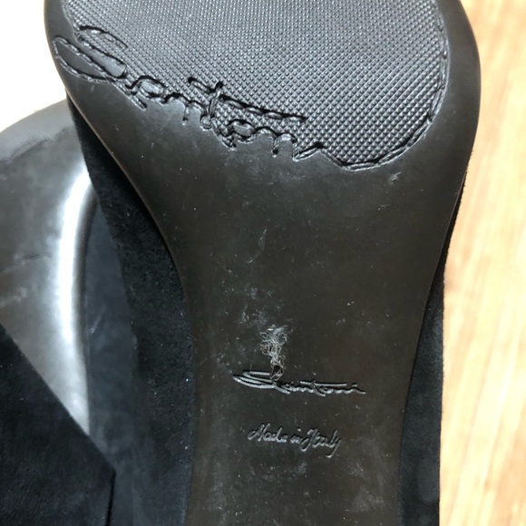Santoni Black Suede Pumps Woman size 8 - Picture 10 of 10